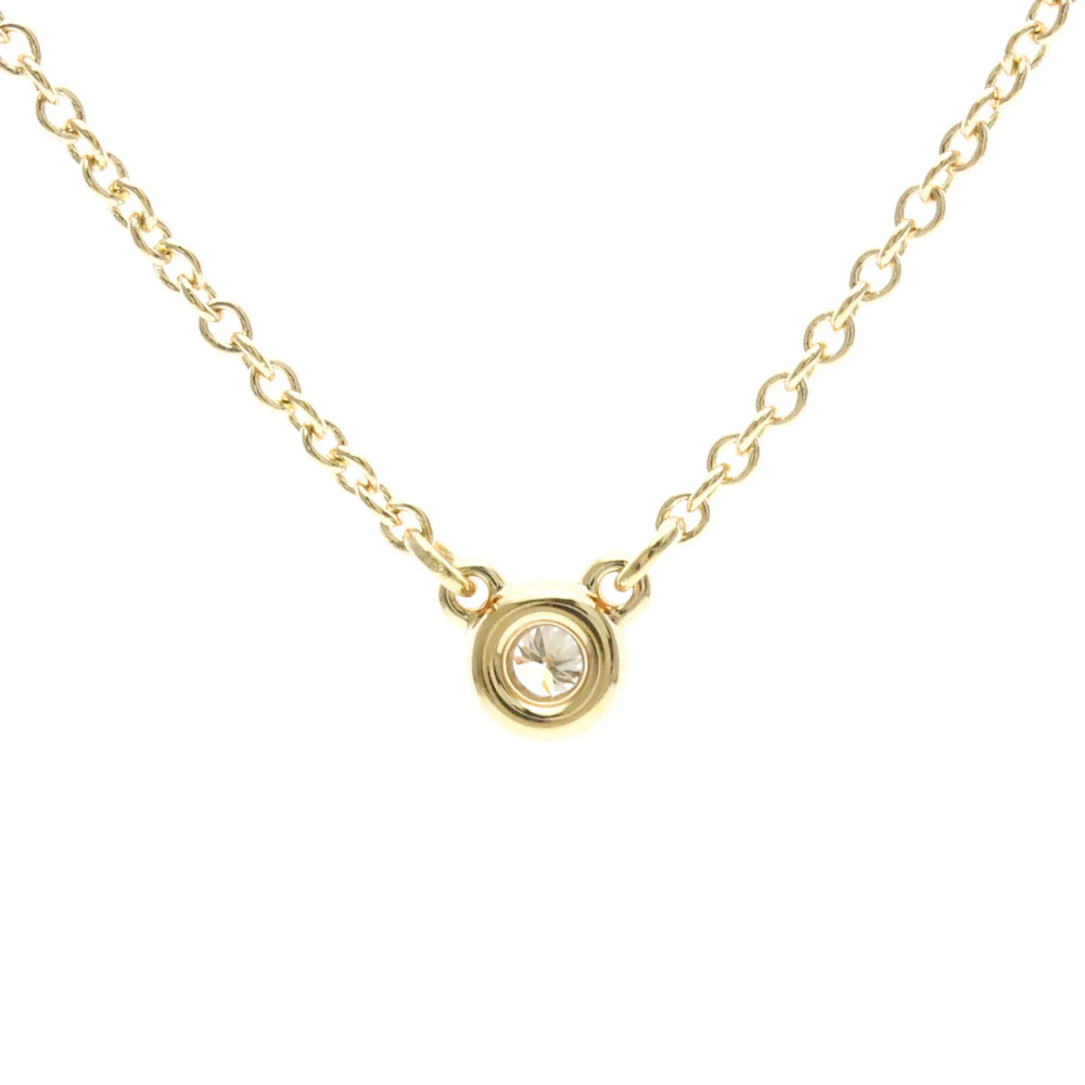 TIFFANY 18k Gold Diamond Necklace - Picture 1 of 15